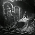 Black-Haired Female Vampire in the Catacombs