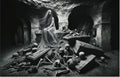 Fair-Haired Female Vampire in the Catacombs